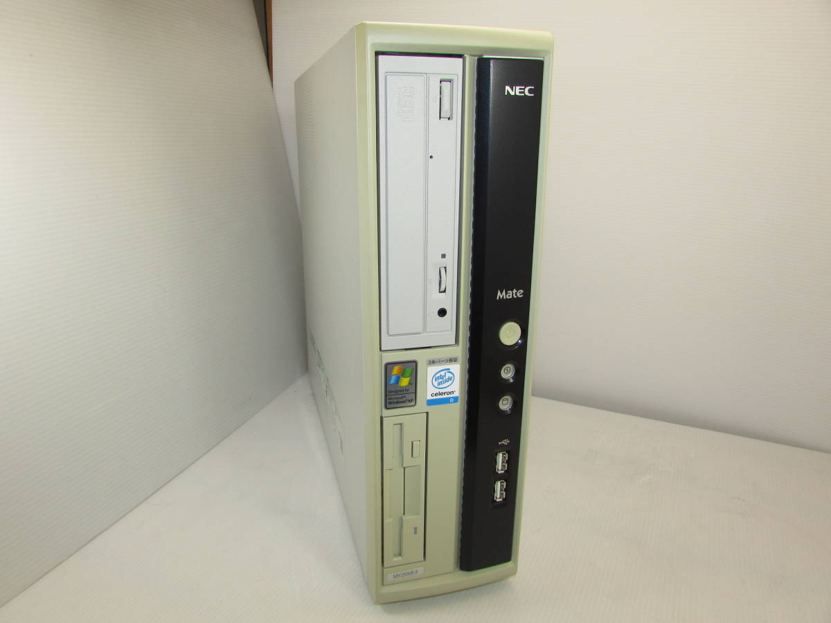 【YDT0147】★NEC PC-MY25X/R-E Intel Celeron-D 2.53G/120G/256M/CD-ROM/FDD/WindowsXP Pro★中古_画像1