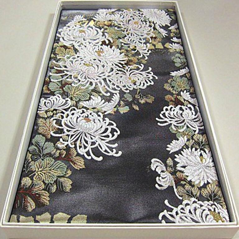 上質な逸品 新品未仕立 豪華作品 西陣織引箔高級袋帯 真珠 本金箔 満開