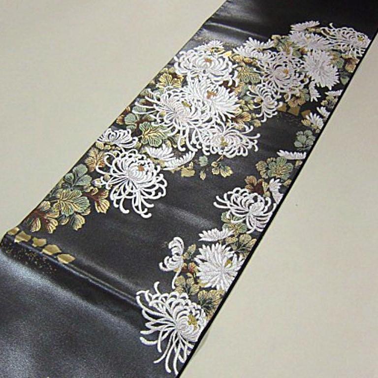 上質な逸品 新品未仕立 豪華作品 西陣織引箔高級袋帯 真珠 本金箔 満開