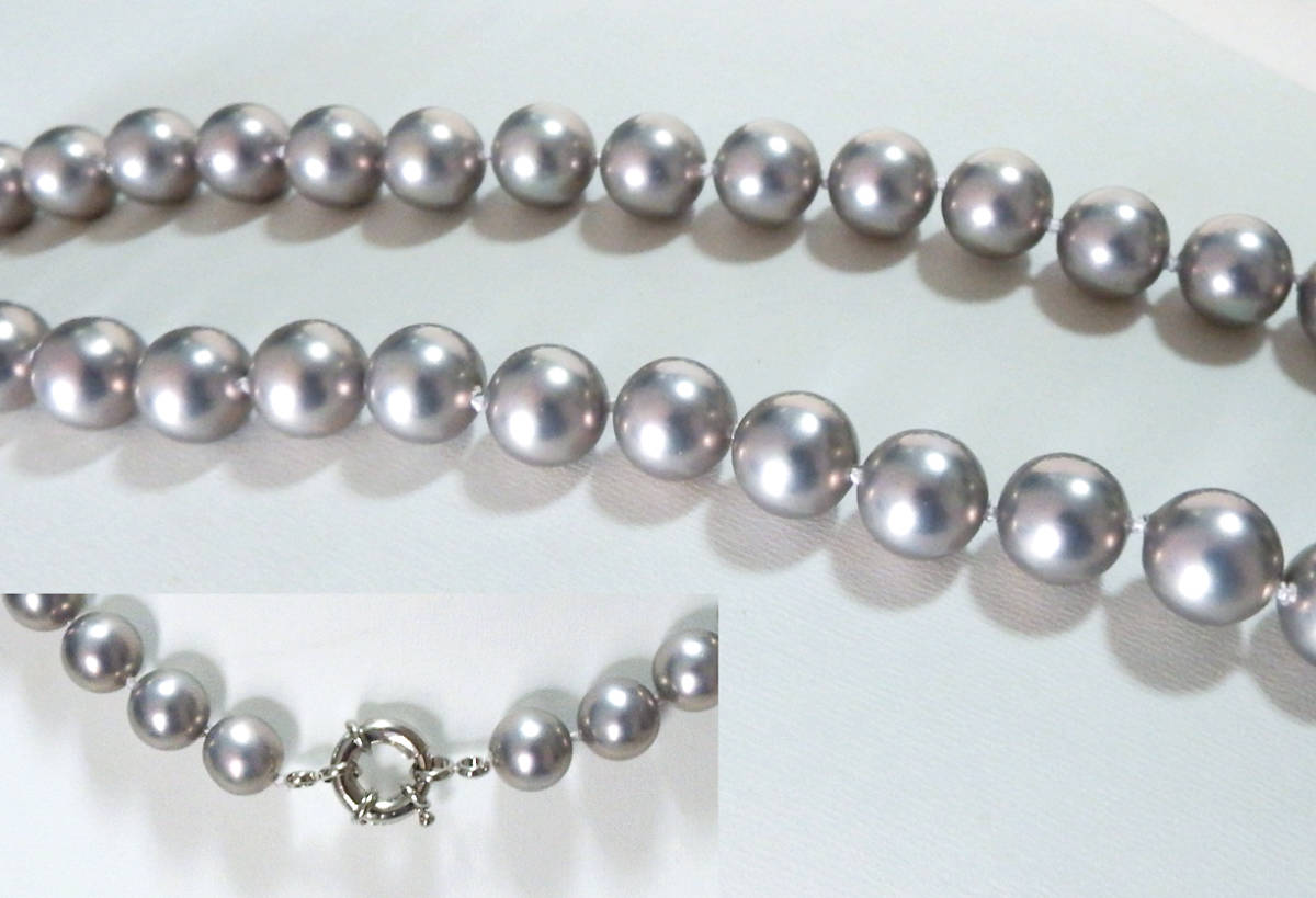 . pearl 12mm large sphere 42cm necklace 