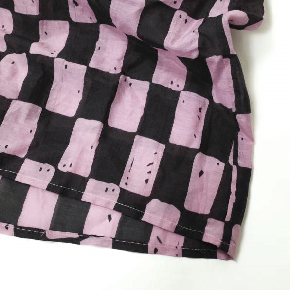 AKANE UTSUNOMIYA x FRED PERRY アカネウツノミヤ フレッドペリー Print Shirt Dress チェッカープリントシャツドレス ワンピース g12359_画像5