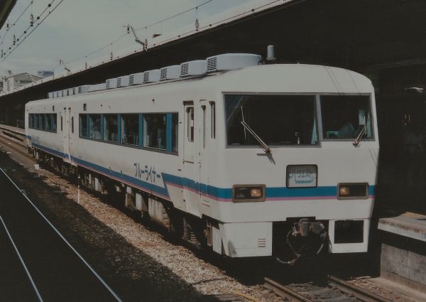 鉄道写真 ジョイフルトレイン ビバ・ウエスト 臨時快速列車 ブルーライナー L判（89mm×127mm）_画像1