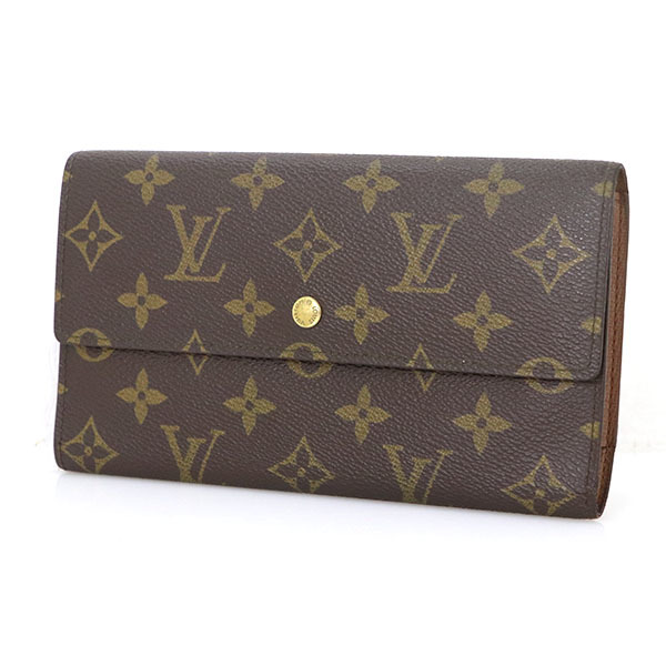 ルイヴィトン LOUIS VUITTON モノグラム キャンバス ポルトトレゾール・インターナショナル M61215 長財布 【xx】【中古】4000014801100871