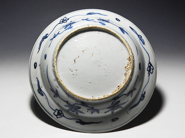 多寶屋】XD216□大明成化年制款闘彩荷塘荷花紋大碗珍品高さ7.5cm
