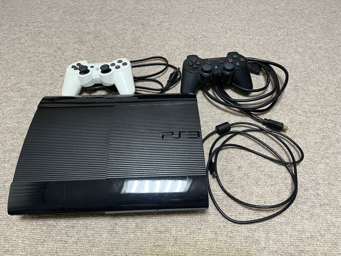 SONY PS3 CECH-4300c 本体 ケーブル コントローラー-