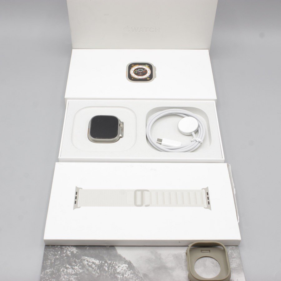 美品】Apple Watch Ultra GPS+Cellular 49mm MQFT3J/A チタニウム