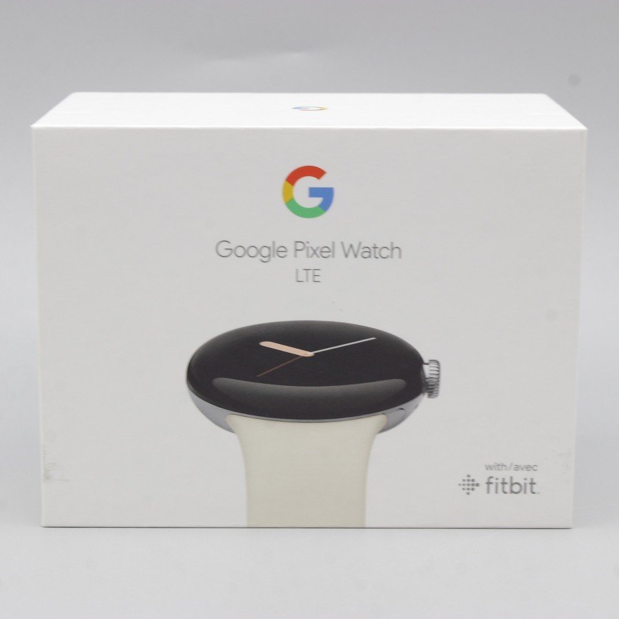 【新品未開封】Google Pixel Watch LTE GA04309-TW Polished Silver ステンレス ケース/Chalk アクティブ バンド スマートウォッチ