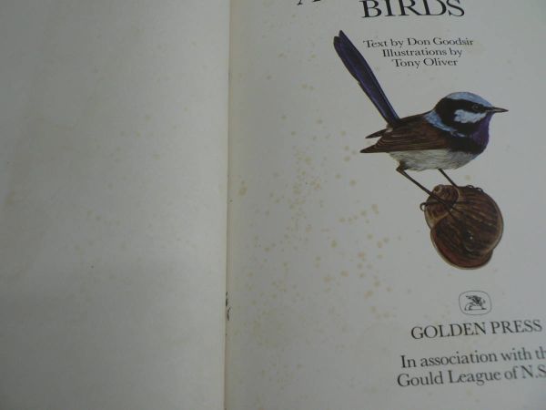 s иностранная книга Австралия The Gould League Book of Australian Birds / Golden Press 1981 год / птица иллюстрации иллюстрация 