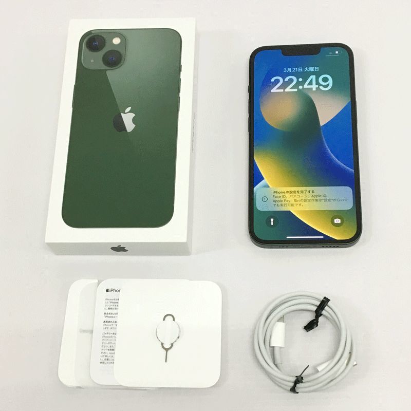 NEW限定品】 MNGG3J/A iPhone13 SIMフリー 128GB 16.1.1】店頭/他