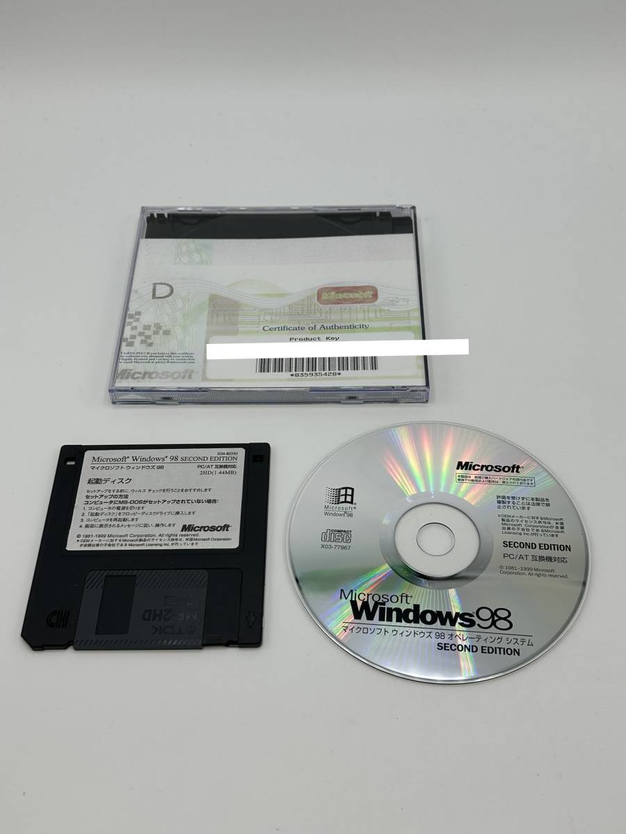 完璧 98 Windows Microsoft 『送料無料』 SE 起動ディスク付き PC/AT