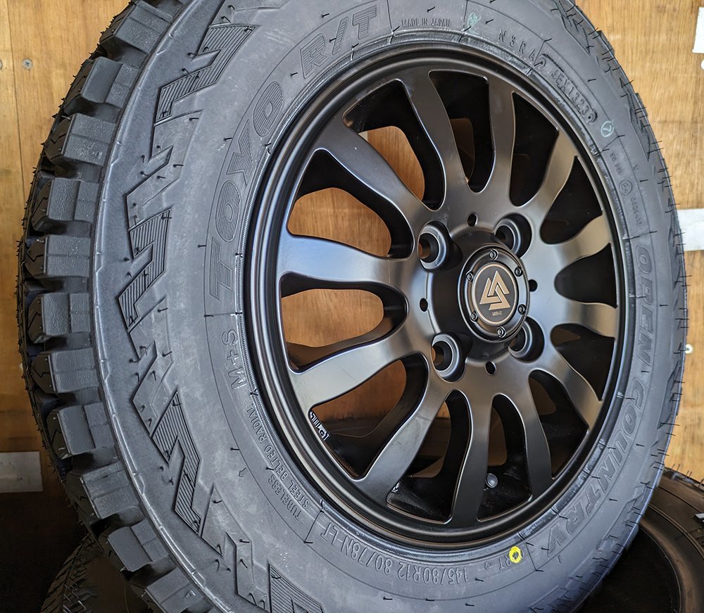 N-VAN アクティ ハイゼット アトレー クリッパー キャリィ 12インチ トーヨー オープンカントリーRT 145/80R12 80/78N_画像6