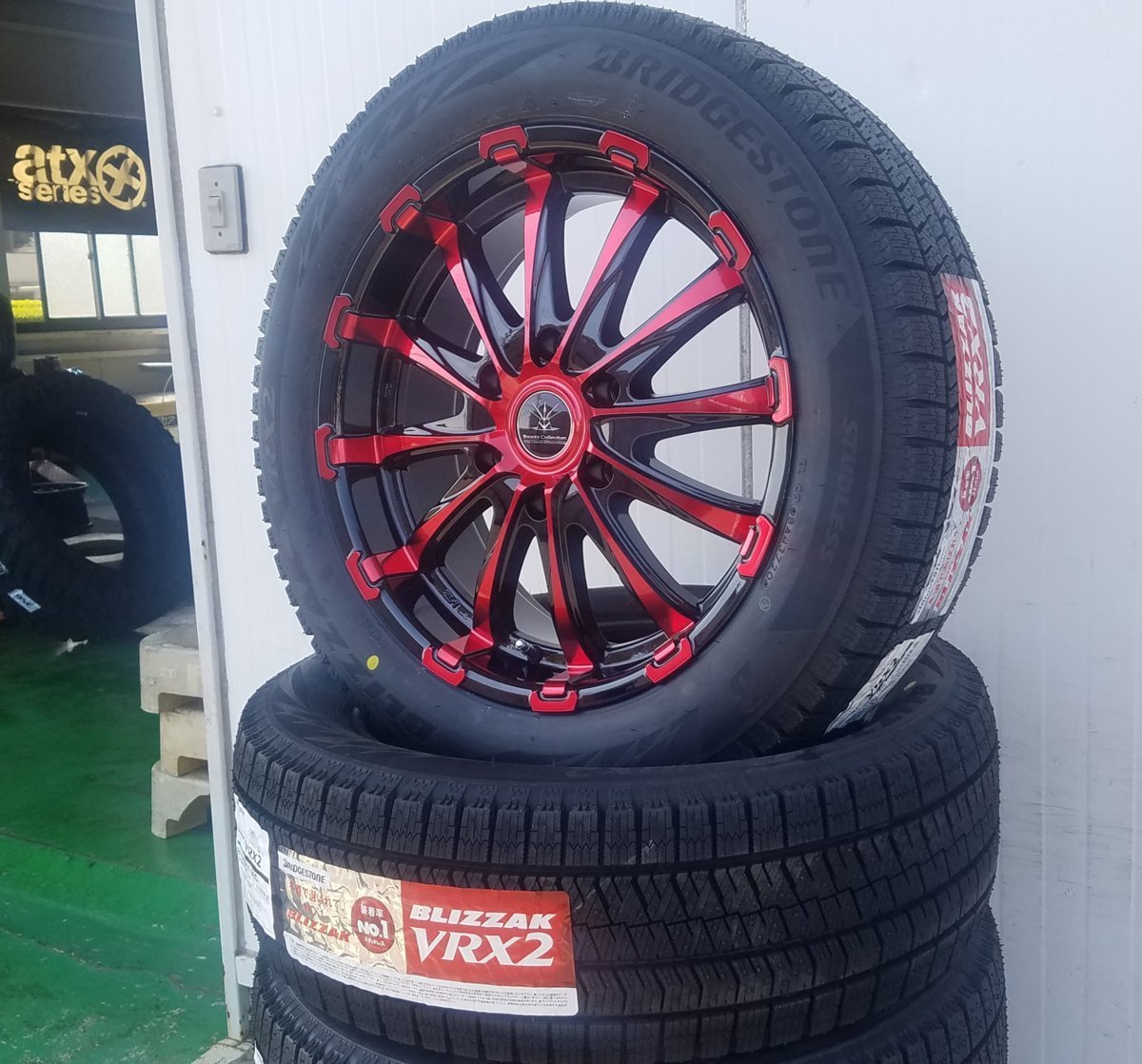 スタッドレス Bounty Collection BD12 200系ハイエース レジアスエース ブリヂストン ブリザック VRX-2 215/55R18 225/50R18 18インチ_画像6