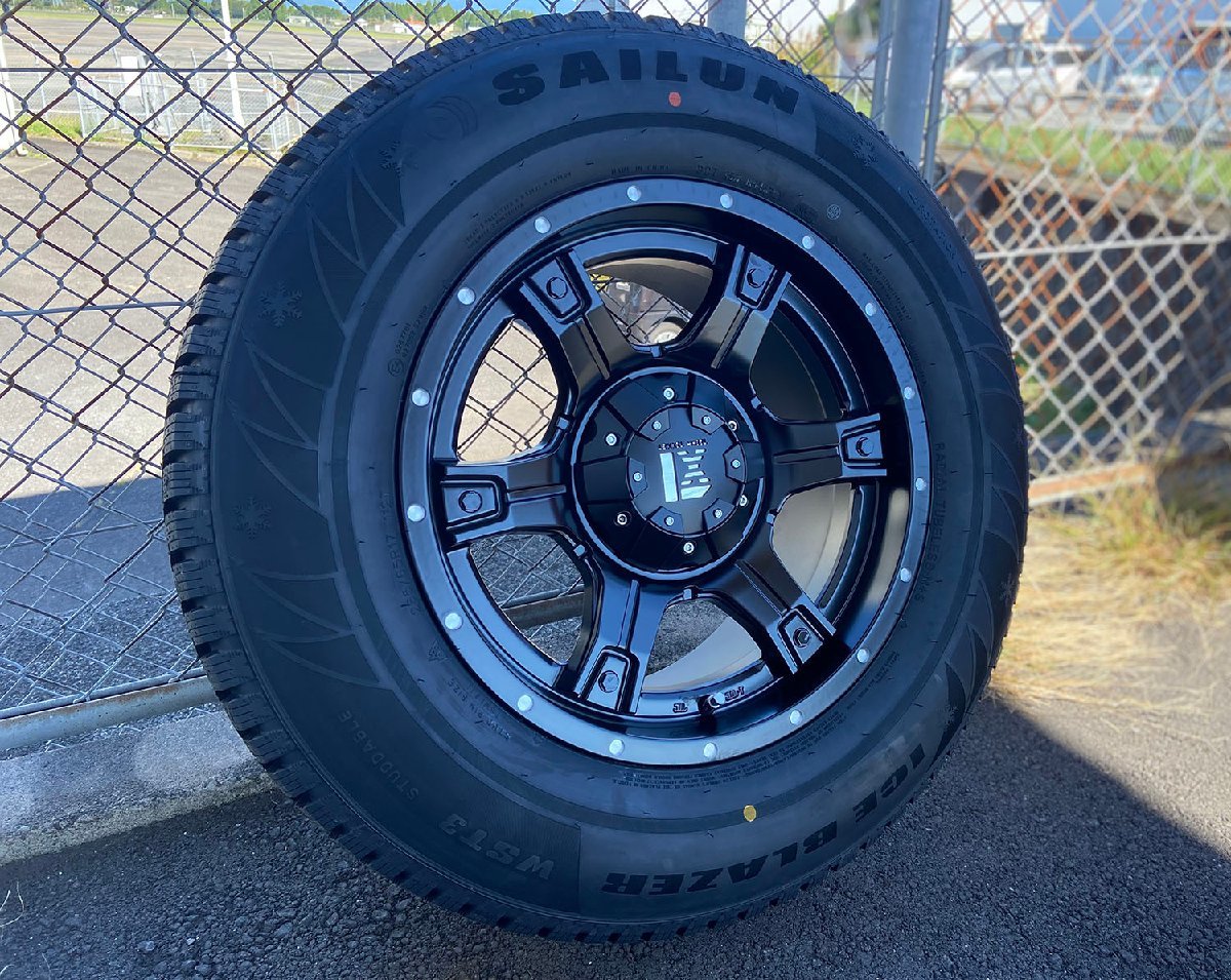 10月発送 120/150プラド FJクルーザー スタッドレス SAILUN WST3 265/70R17 17インチ 新品 タイヤホイールセット 1台分 ノーマル車高対応