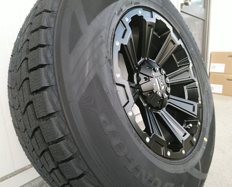 DUNLOP スタッドレス ウィンターマックス SJ8+ 265/70R17 265/65R17 275/65R17 プラド サーフ ハイラックス FJ タイヤホイール DeathRock_画像1