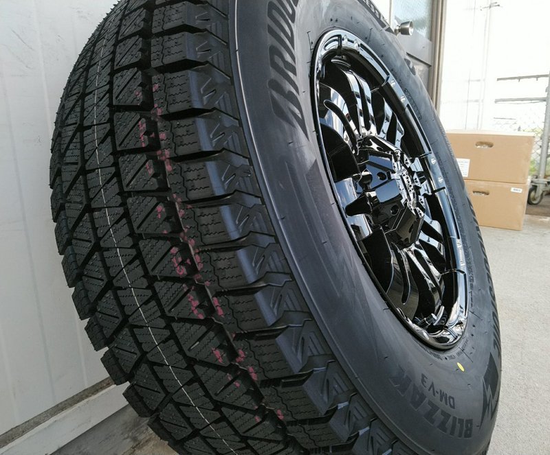 スタッドレス ブリヂストン ブリザック DM-V3 265/70R17 265/65R17 プラド ハイラックス FJ サーフ H3 タイヤホイールセット Balano_画像5