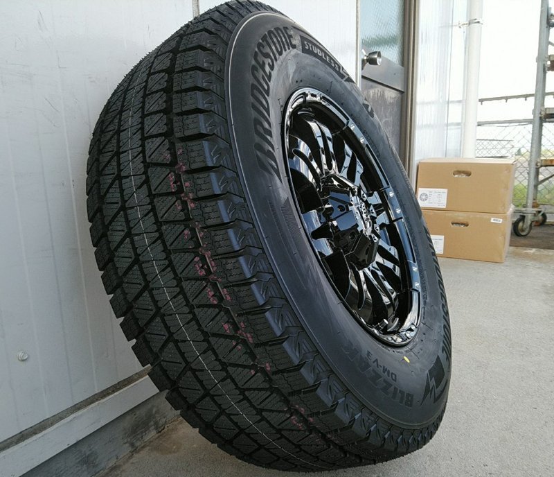 スタッドレス ブリヂストン ブリザック DM-V3 265/70R17 265/65R17 プラド ハイラックス FJ サーフ H3 タイヤホイールセット Balano_画像6