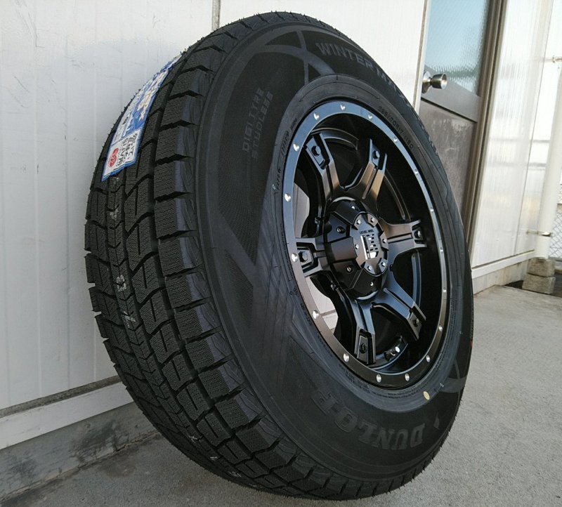 ダンロップ スタッドレス ウィンターマックス SJ8+ 265/70R17 265/65R17 275/65R17 プラド サーフ ハイラックス FJ タイヤホイール OutLaw_画像8