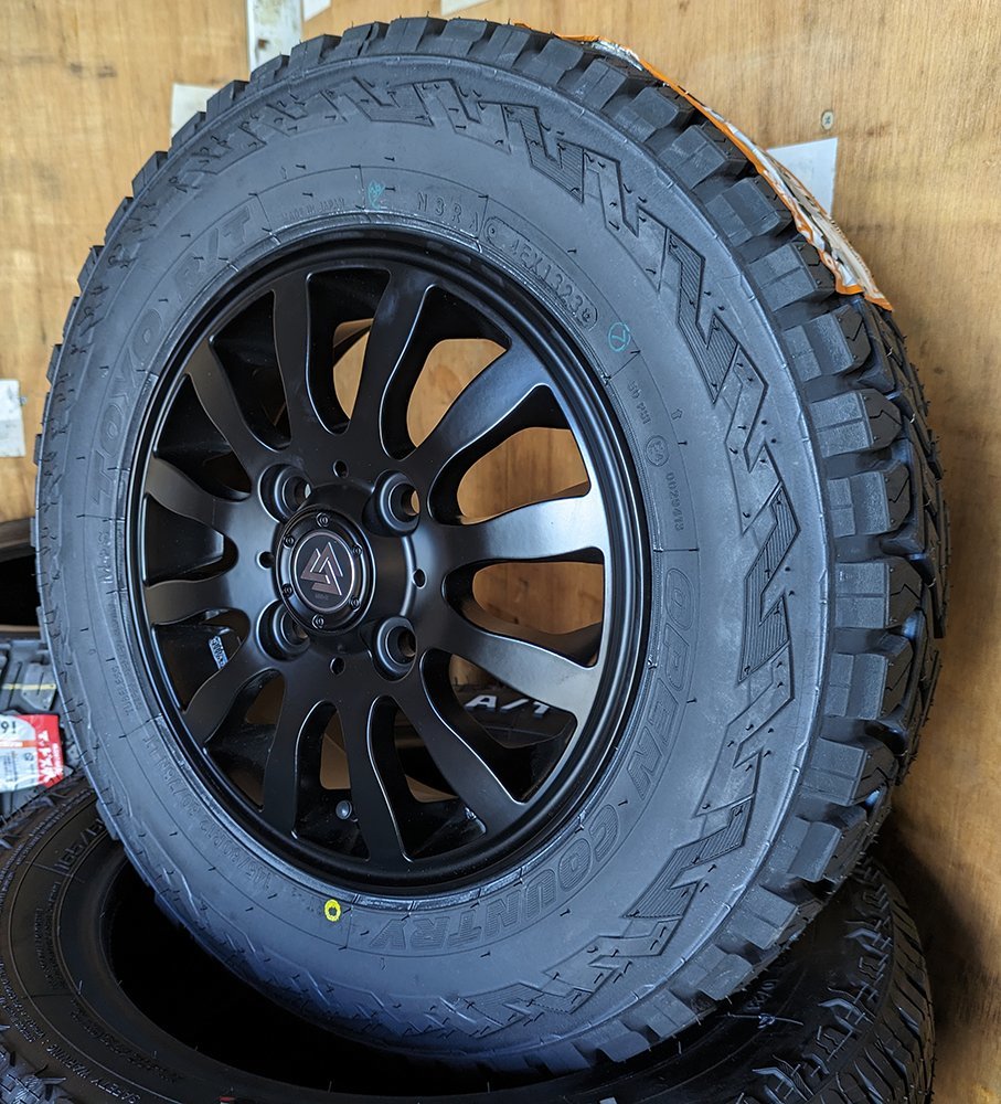 N-VAN アクティ ハイゼット アトレー クリッパー キャリィ 12インチ トーヨー オープンカントリーRT 145/80R12 80/78N_画像3