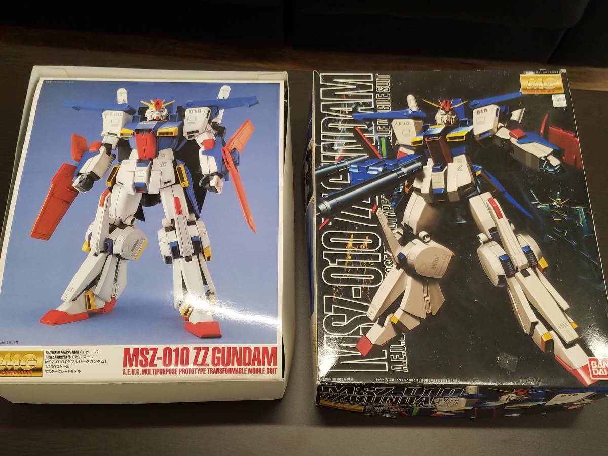 【2087】MG / Master Grade 1/100 MSZ-010 Double Zeta Gundam：機動戰士高達ZZ塑料模型未組裝盒損壞 原文:【2087】MG/マスターグレード 1/100 MSZ-010 ダブルゼータガンダム/機動戦士ガンダムZZ プラモデル 未組立品　箱ダメージ有り