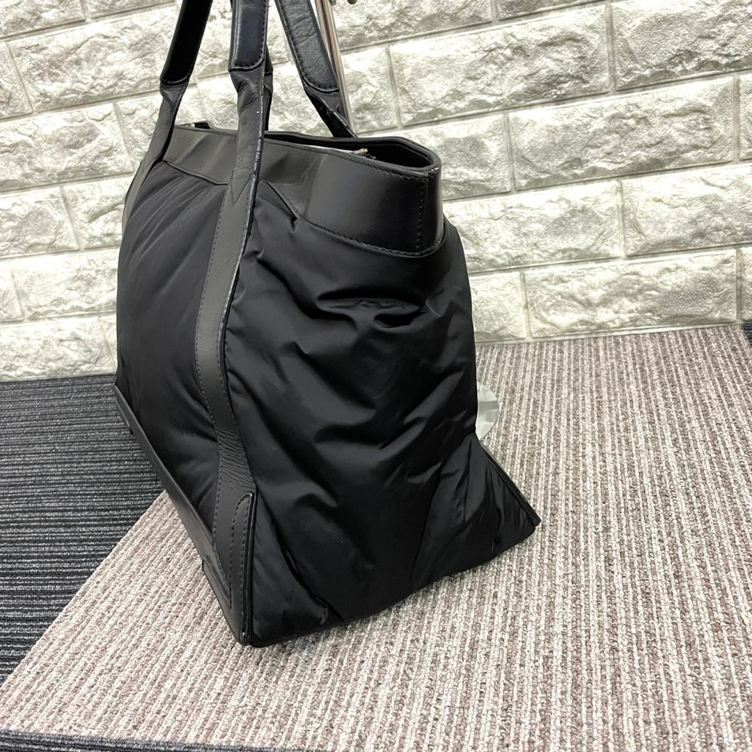 美品 BALENCIAGA バレンシアガ ガバス ナイロン レザー トートバッグ-