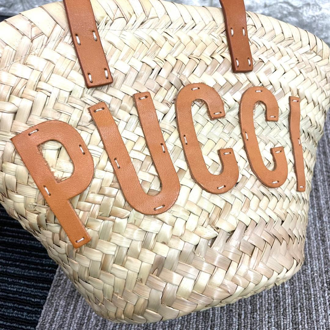 人気激安 超美品 EMILIO PUCCI エミリオプッチ ハンドバッグ カゴ