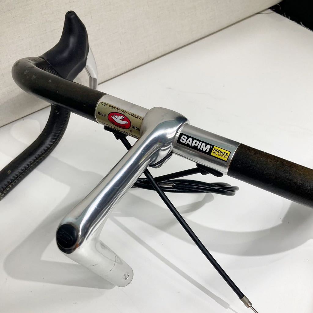 3ttt PARIS-ROUBAIX ハンドル PODIUM ステム Campagnolo ブレーキレバー レザー巻 ドロップハンドル パリルーベ_画像5