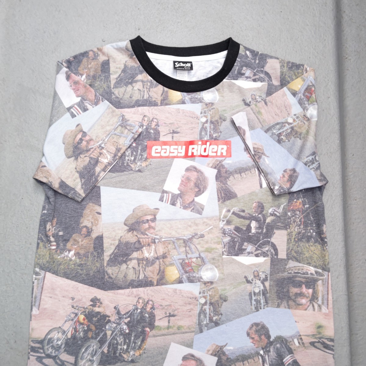 schott × Easy Rider フォトプリントTシャツ ショット／イージーライダー 【L】 半袖Tシャツ 希少アイテム！_画像9