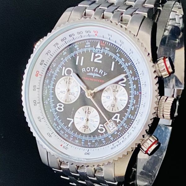 【高級時計 ロータリー】ROTARY クロノグラフ メンズ レディース アナログ 腕時計 スイス イギリス_画像1