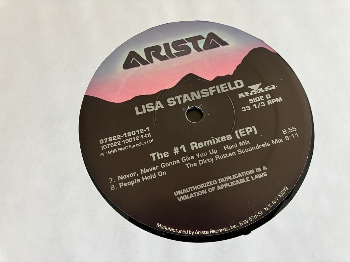 【2×12inch/PROMO盤】Lisa Stansfield/ THE #1 REMIXES (EP) ARISTA US 07822-19012-1 Frankie Knuckles,Victor Calderone,Junior Vasquezの画像9