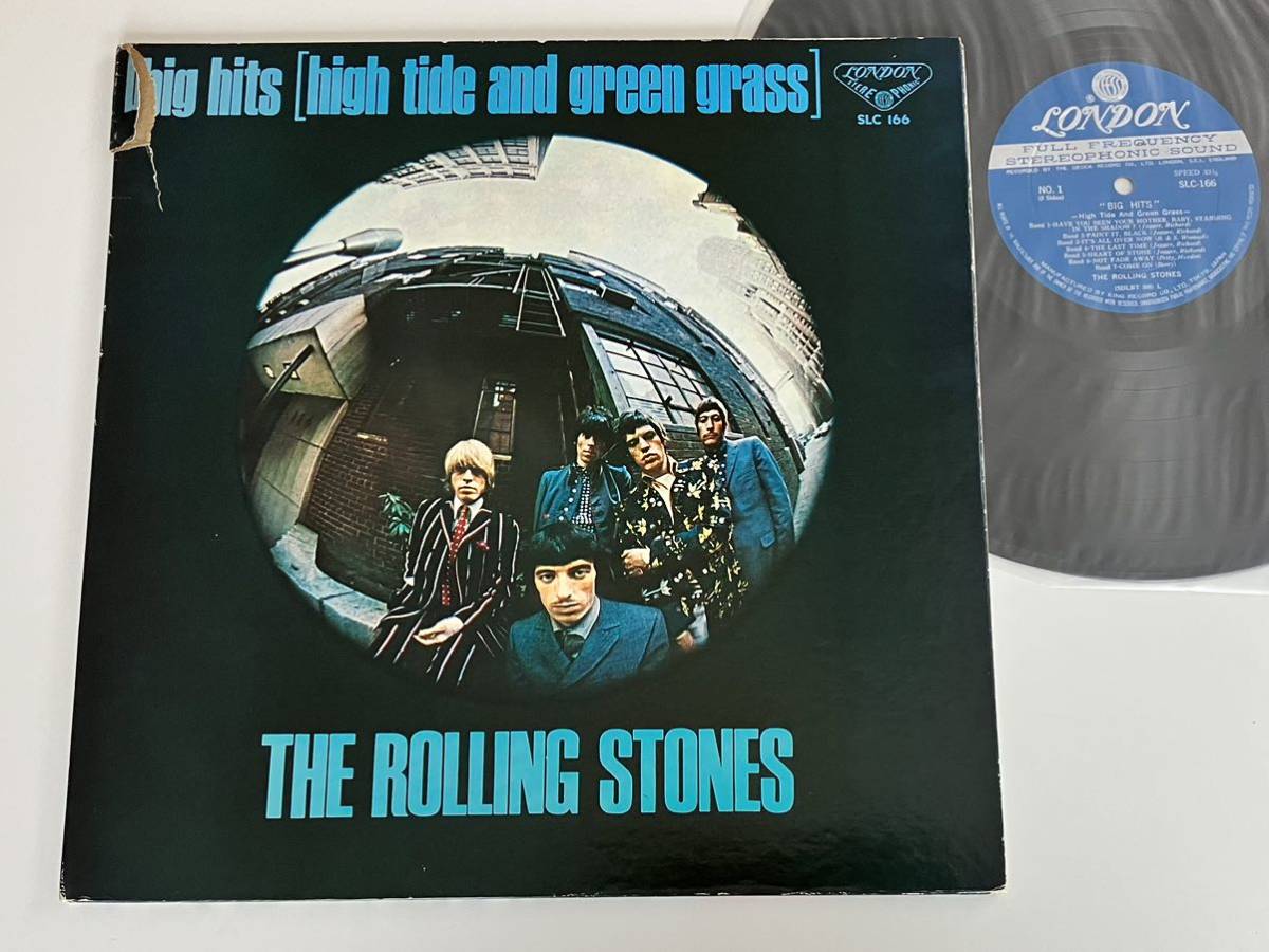【67年盤】THE ROLLING STONES / Big Hits -High Tide And Green Grass- 日本盤LP DECCA/キング SLC166 ffss/溝あり盤,GATEFOLDジャケ,_画像1