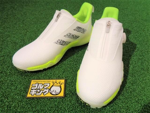 GK栄三越■ 158 新品!【27.5】◆アディダス◆コードカオス 22 ボア◆ホワイト/コアブラック/ルシッドレモン◆IF1042◆スパイクレス◆新色