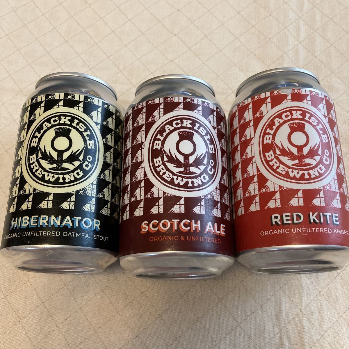 ブラックアイル スコットランド ビール空き缶 あざみ 3種 3本 ブラックアイル スコットランド ビール空き缶 あざみ 3種 3本