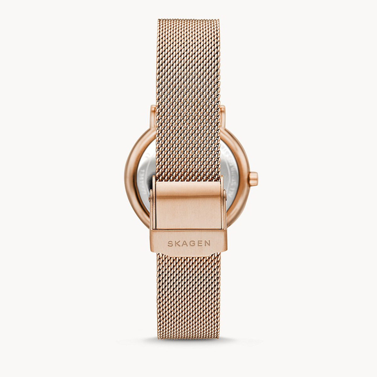 SKAGEN スカーゲン SKW2837 ネイビー ローズゴールド メッシュブレスレット 女性用 腕時計 レディーズ アナログ 薄い 軽い ビジネス 仕事用