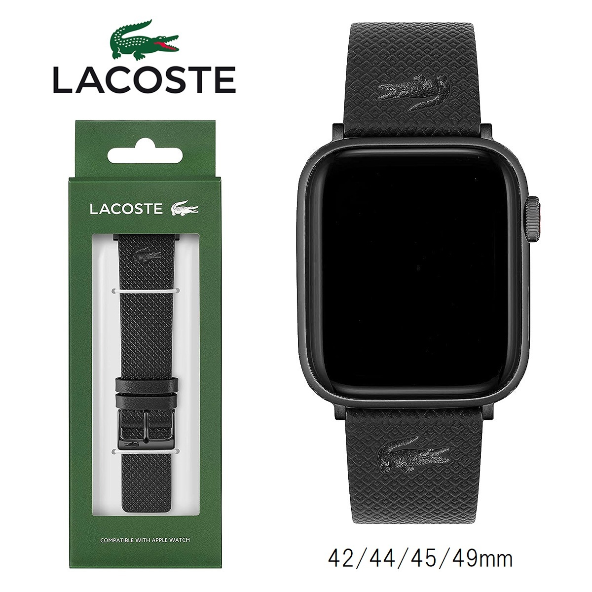 LACOSTE】ラコステ APPLE WATCHストラップ レザー-