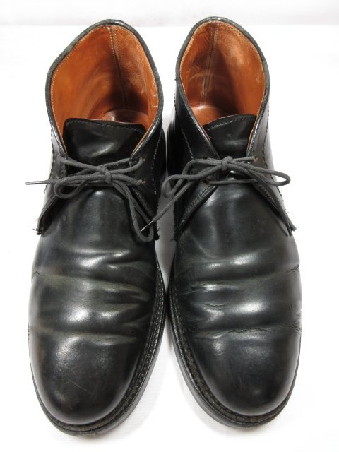 HH【ALDEN オールデン】 1340 コードバン チャッカブーツ 紳士靴 (メンズ) size7.5D ブラック ●18MZA3438●_画像2