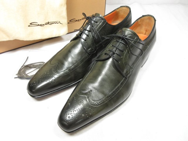 Santoni／サントーニキャップトゥ・6 ・ダークブラウン