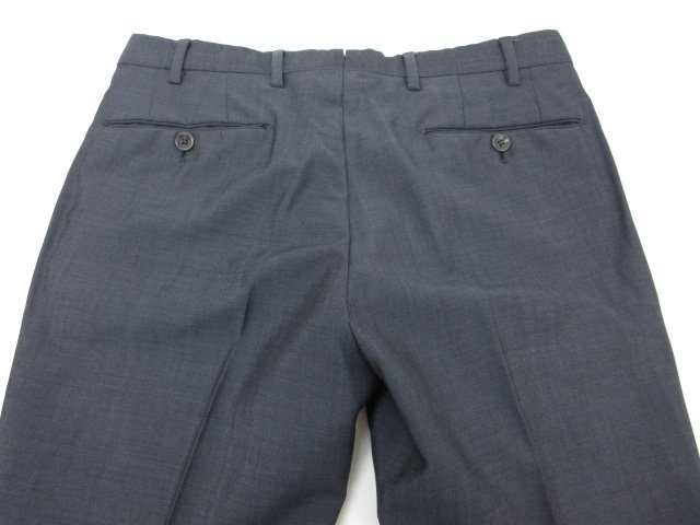 極美品【ユナイテッドアローズ UNITED ARROWS】モヘヤ混 シャンブレー調 パンツ スラックス (メンズ) 44 グレー系 1114-111-4237●29MP8428_画像5