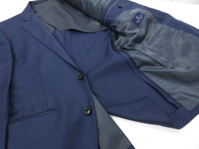 【NEXT BLUE ネクストブルー】 ESTRATO生地 ウール シングル2ボタン スーツ (メンズ) size90A4 ネイビー系 無地 ●28RMS6123●_画像7