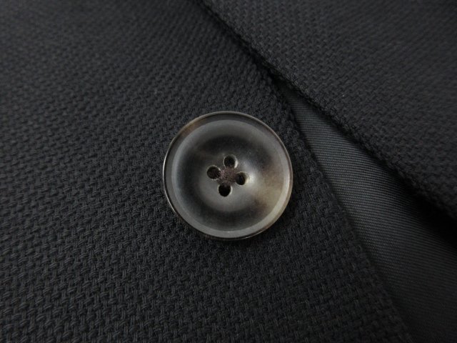 [ Michael Kors MICHAEL KORS] одиночный 2 кнопка текстильный узор шерсть жакет ( мужской ) size38R черный *17MJ7842*