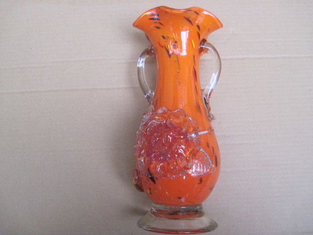 【花瓶】ガラス製／高さ:約25㎝_画像2