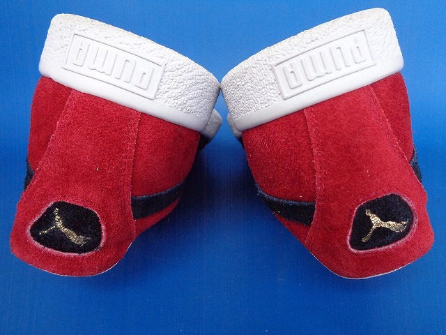 12843■美品 PUMA SUEDE VTG MIJ RETRO MADE IN JAPAN プーマ スエード ビンテージ レトロ 日本製 赤 紺 27.5 380537-02 クライド_画像6