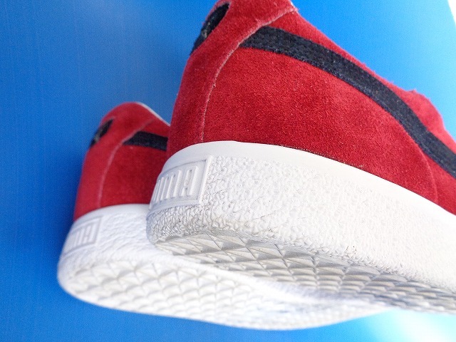 12843■美品 PUMA SUEDE VTG MIJ RETRO MADE IN JAPAN プーマ スエード ビンテージ レトロ 日本製 赤 紺 27.5 380537-02 クライド_画像7