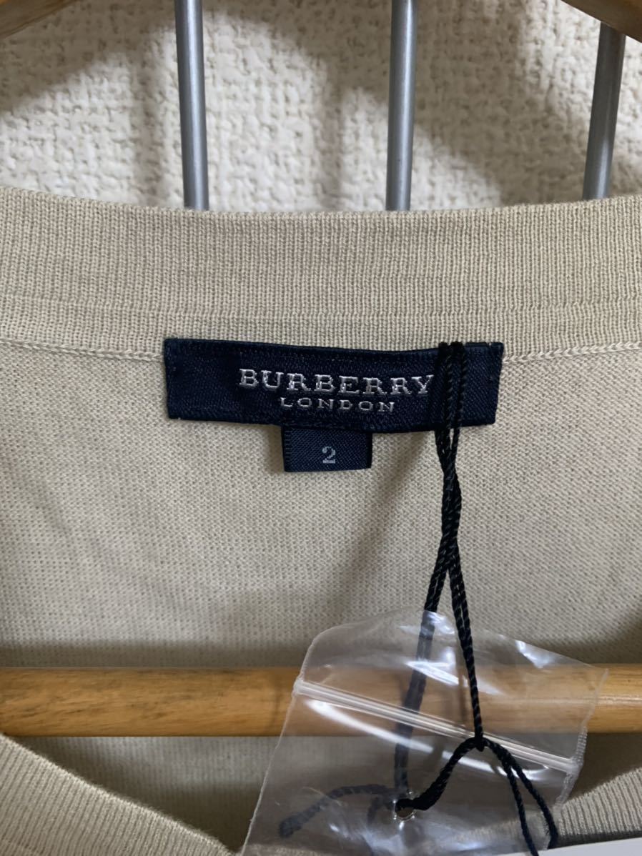  новый товар ( с биркой )[BURBERRY] Burberry 7 минут длина кардиган оттенок бежевого 2 размер Y1413