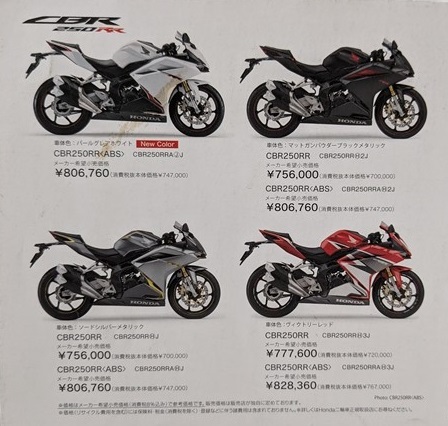 CBR250RR　(2BK-MC51)　車体カタログ＋カスタマイズ　2018年3月　CBR250RR　古本・即決・送料無料　管理№ 6011R_画像7