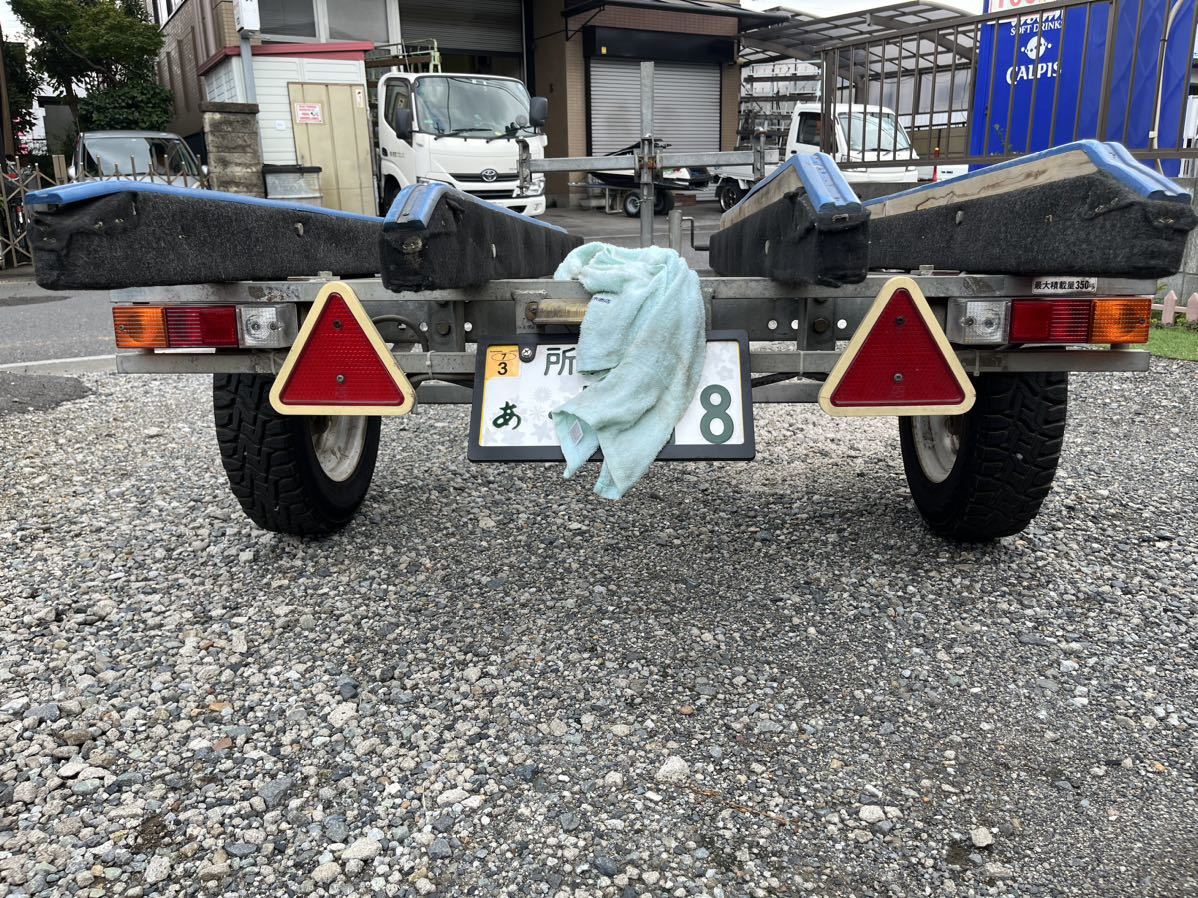 軽規格ボートトレーラー 車検令和7年3月まであり!自走引取 軽規格ボートトレーラー 車検令和7年3月まであり!自走引取