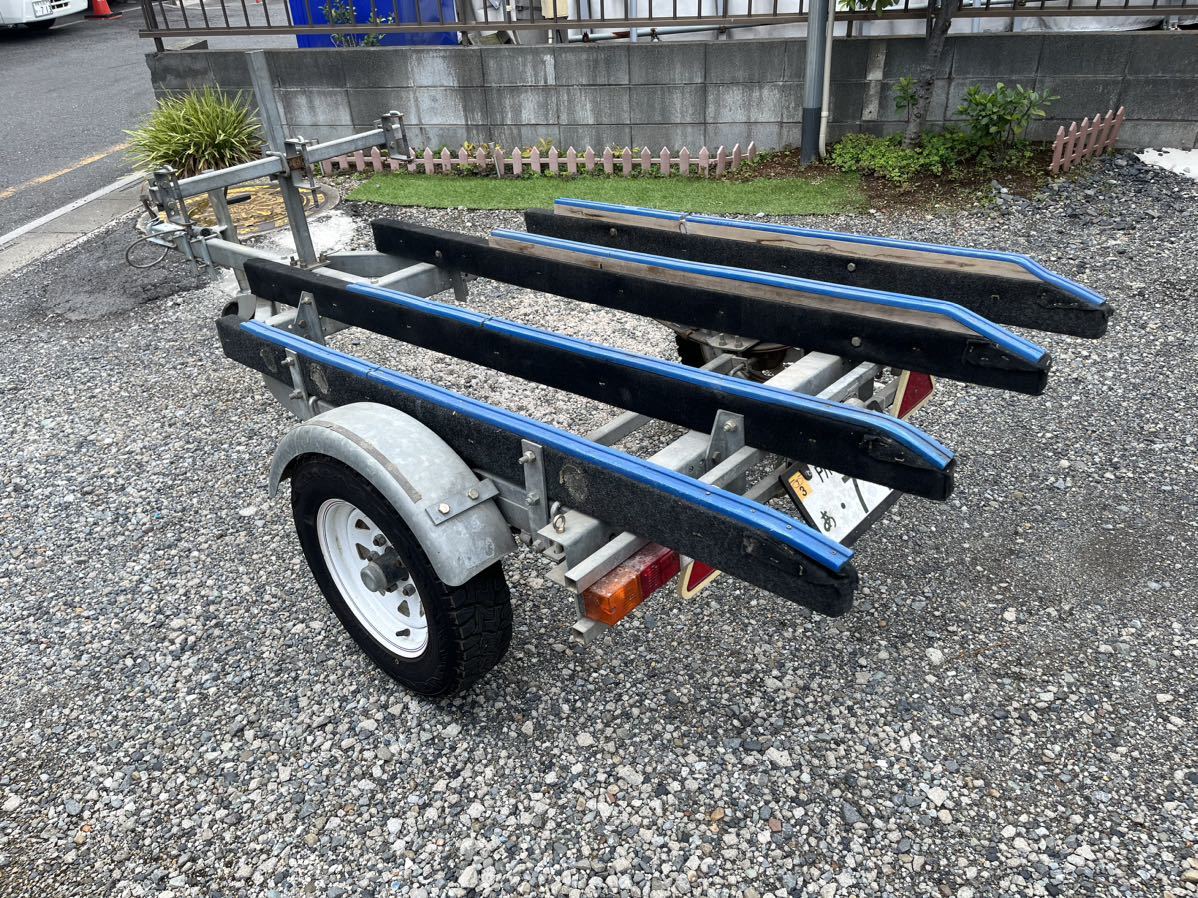 軽規格ボートトレーラー 車検令和7年3月まであり!自走引取 軽規格ボートトレーラー 車検令和7年3月まであり!自走引取