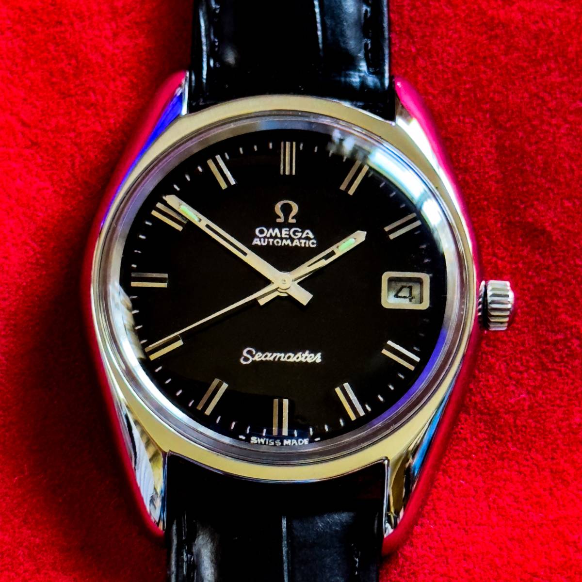 送料無料！ OH済 オメガ シーマスター 1971年 cal.565 OMEGA SEAMASTER メンズ 自動巻き アンティーク 昭和レトロ_画像2