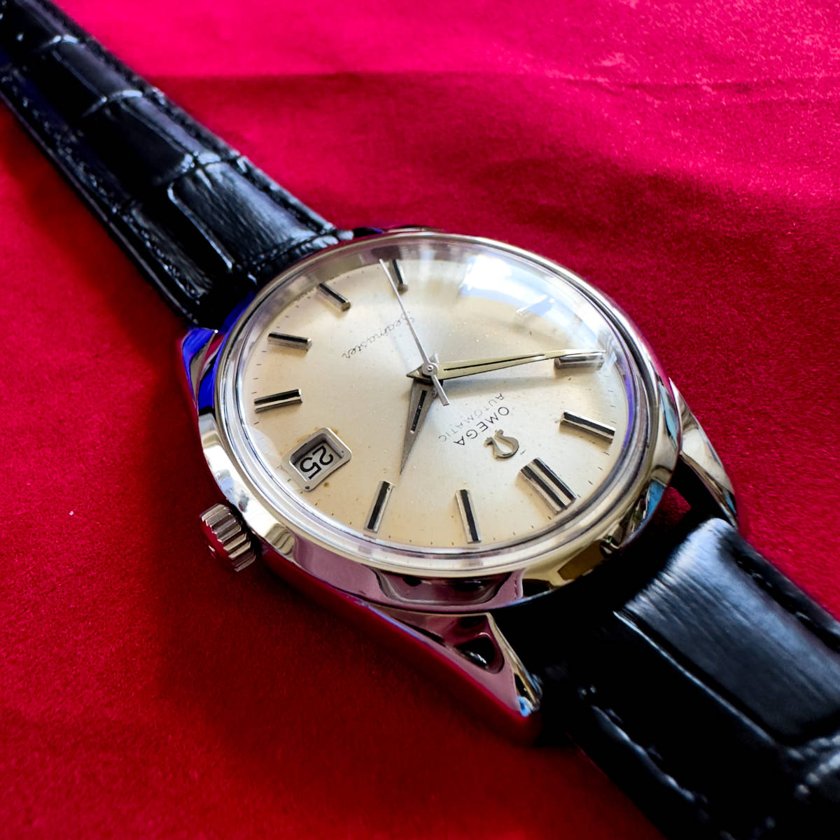 送料無料！ OH済 オメガ シーマスター 1970年 cal.565 OMEGA SEAMASTER メンズ 自動巻き アンティーク 昭和レトロ_画像7