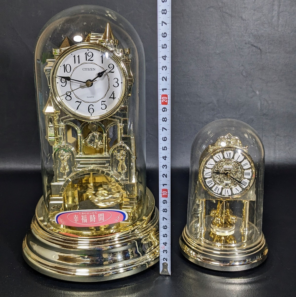 CITIZEN シチズン置き時計 ドーム型 からくり時計 振り子時計 回転時計