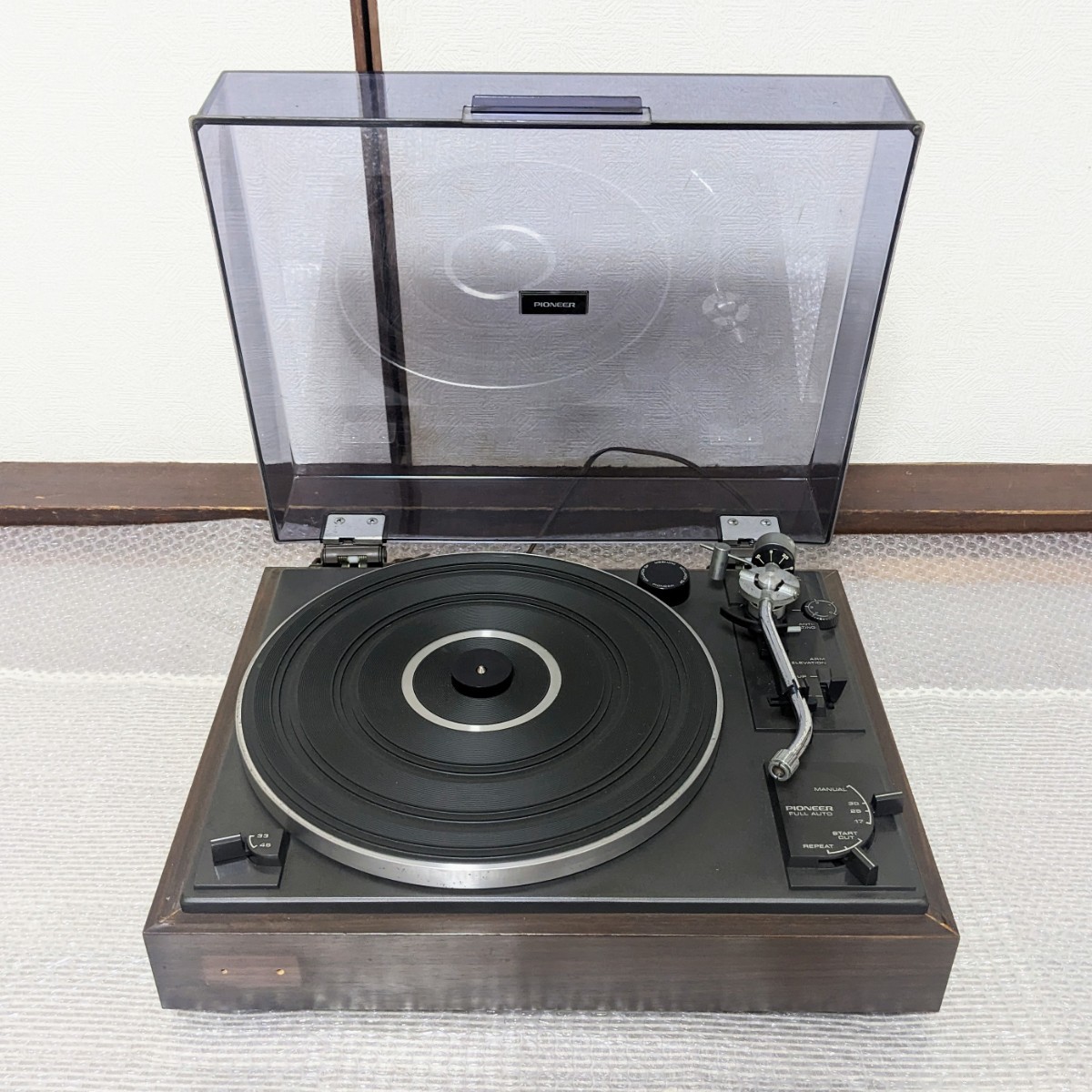 PIONEER PL-A205 パイオニア レコードプレーヤー ターンテーブル 通電